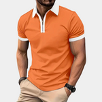 Stijlvol Klassiek Oranje Heren T-shirt voor de Zomer