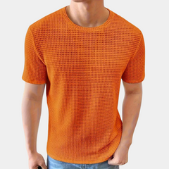 Tim | Oranje Zomer T-shirt voor Heren
