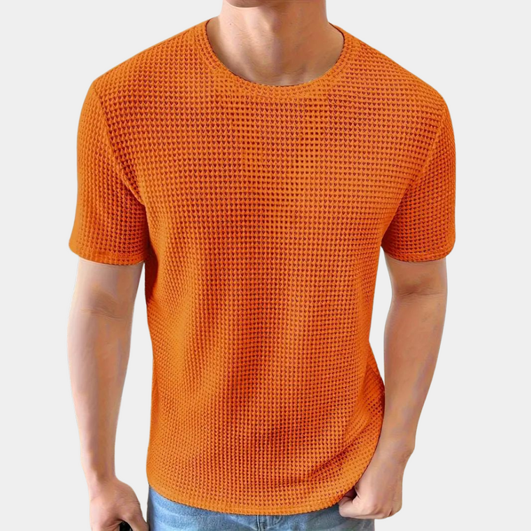 Tim | Oranje Zomer T-shirt voor Heren