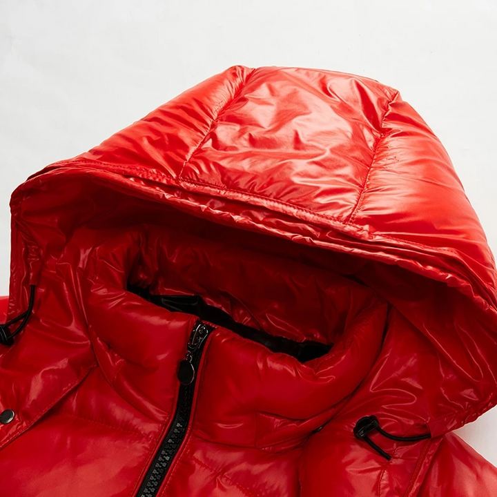 Tommy | Glanzende pufferjack voor heren in de kleur Zwart voor dames in Outdoor stijl ideaal voor de winter