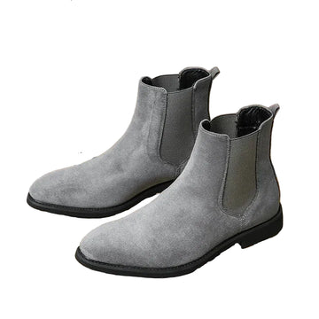 Tomner | Heren cowboy enkellaarzen in de kleur Grijs voor heren in stijl geschikt voor alle seizoenen.