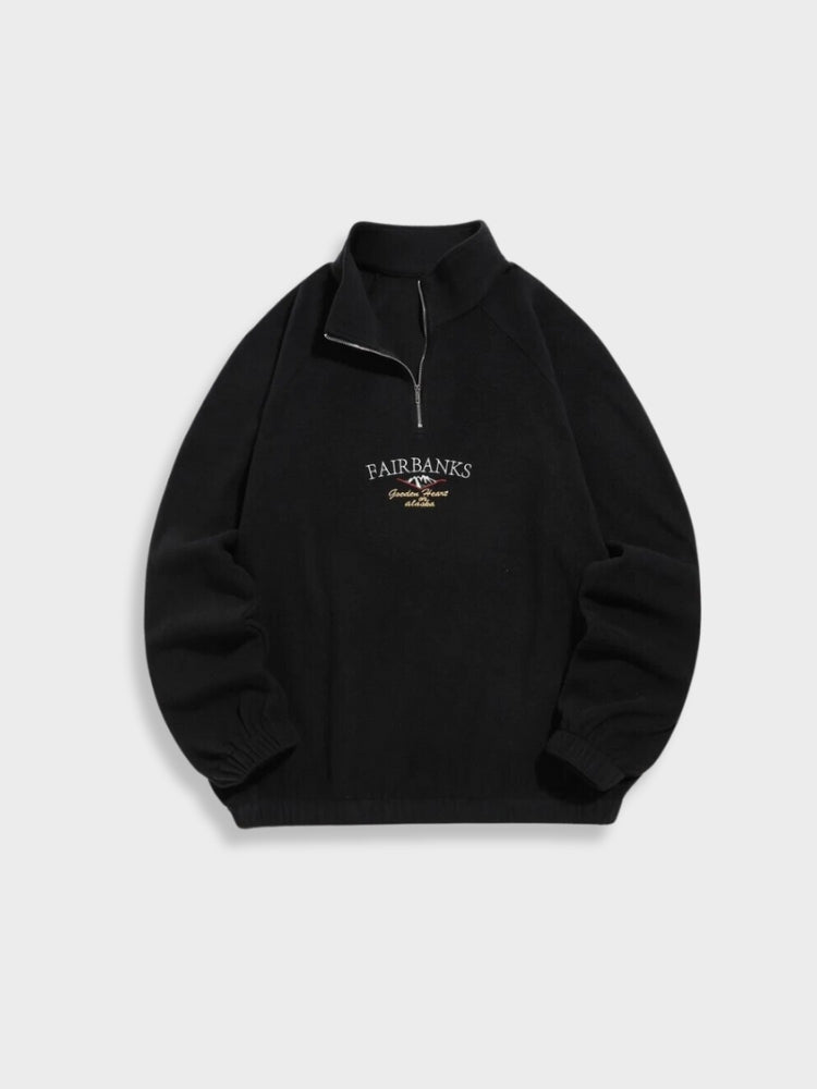 Vintage Fairbanks Zipper in de kleur Zwart voor dames in stijl ideaal voor de herfst.