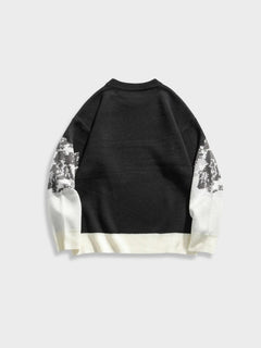 Vintage Mountain Sweater in de kleur Zwart voor dames in Casual stijl ideaal voor de herfst.