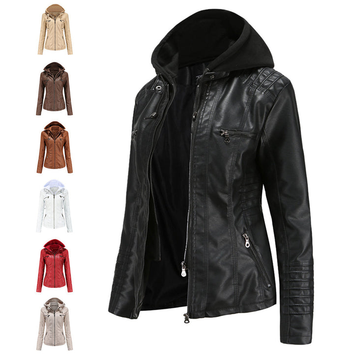 WENDE | Stijlvolle leren damesjas in de kleur Zwart voor dames in stijl ideaal voor de herfst.