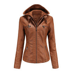 WENDE | Stijlvolle leren damesjas in de kleur Kameel voor dames in stijl ideaal voor de herfst.