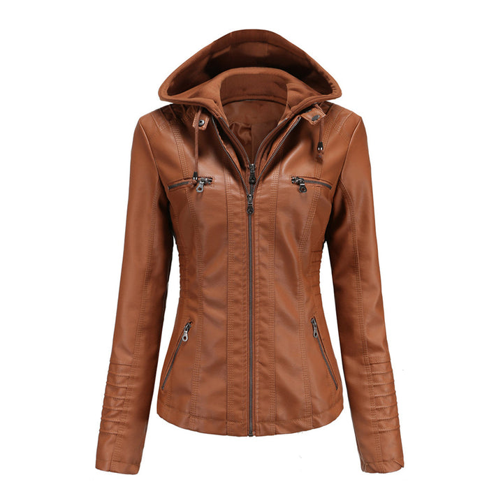 WENDE | Stijlvolle leren damesjas in de kleur Kameel voor dames in stijl ideaal voor de herfst.