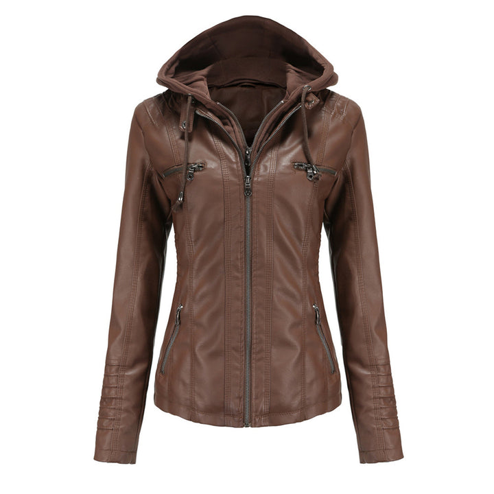 WENDE | Stijlvolle leren damesjas in de kleur Koffie voor dames in stijl ideaal voor de herfst.