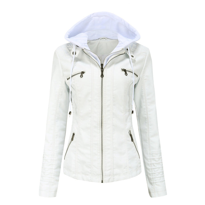 WENDE | Stijlvolle leren damesjas in de kleur Wit voor dames in stijl ideaal voor de herfst.