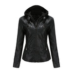 WENDE | Stijlvolle leren damesjas in de kleur Zwart voor dames in stijl ideaal voor de herfst.