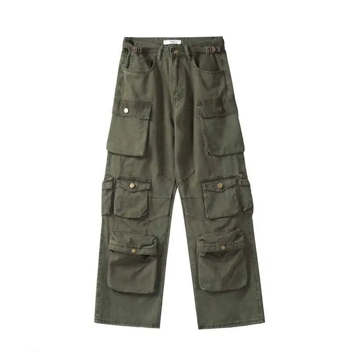 Yara | Casual overall met meerdere zakken in de kleur Groen voor dames in Streetwear stijl geschikt voor alle seizoenen.