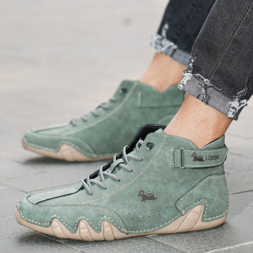 Decks | Ultra-comfortabele antislip blotevoetschoen van echt leer (Unisex) in de kleur Bruin voor dames in stijl geschikt voor alle seizoenen.