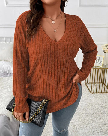 Effen kleur blouses met lange mouwen in de kleur Grijs voor dames in stijl ideaal voor de herfst.