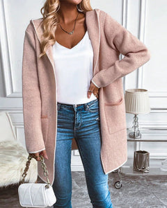 Elegant casual vest met zakken in de kleur Roze voor dames in stijl ideaal voor de herfst.