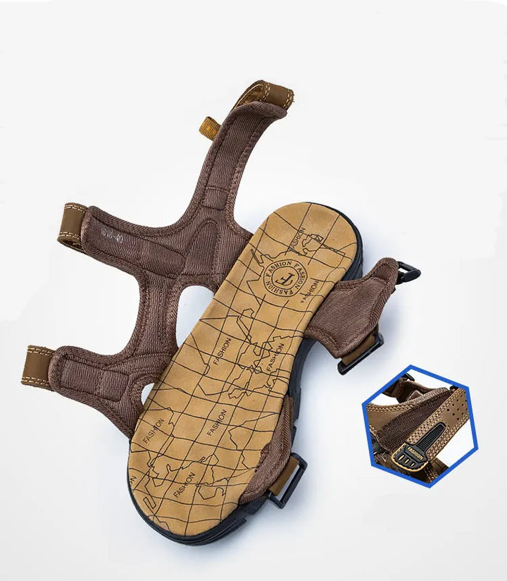 Hudson | Orthopedische Sandalen met klitterband voor mannen en vrouwen in de kleur Zwart voor heren in stijl geschikt voor alle seizoenen.