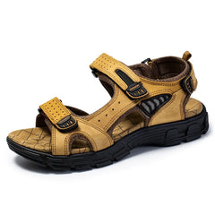 Hudson | Orthopedische Sandalen met klitterband voor mannen en vrouwen in de kleur Kameel voor heren in stijl geschikt voor alle seizoenen.