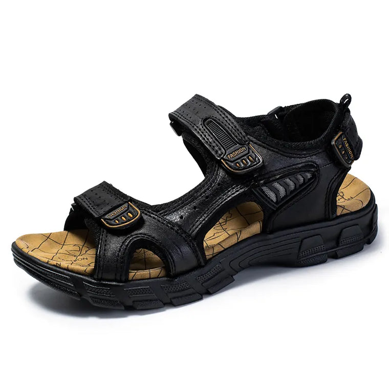 Hudson | Orthopedische Sandalen met klitterband voor mannen en vrouwen in de kleur Zwart voor heren in stijl geschikt voor alle seizoenen.