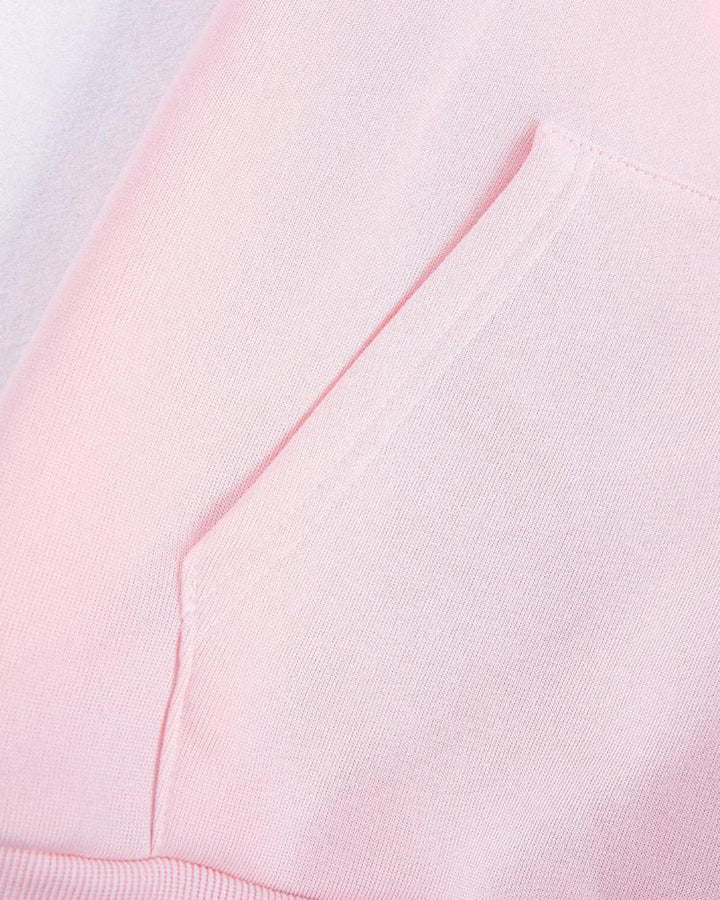 Leyla | Relaxte hoodie met trekkoorden in de kleur Roze voor dames in Lounge stijl ideaal voor de herfst.