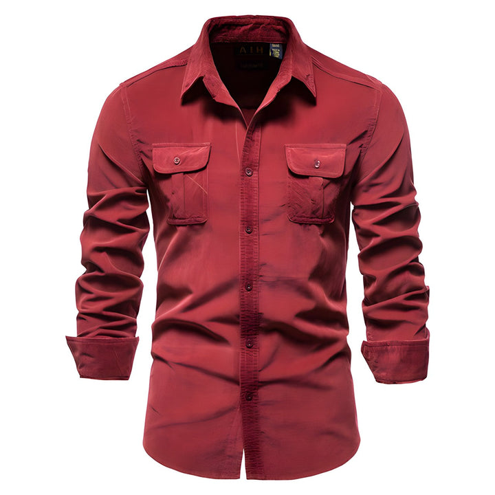 P. legend Overhemd | Casual overhemd voor heren in de kleur Rood voor heren in stijl geschikt voor alle seizoenen.