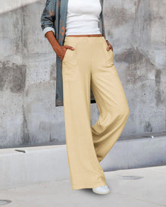 Pantalon Effen hoge taille in de kleur Grijs voor dames in Formal stijl ideaal voor de herfst.